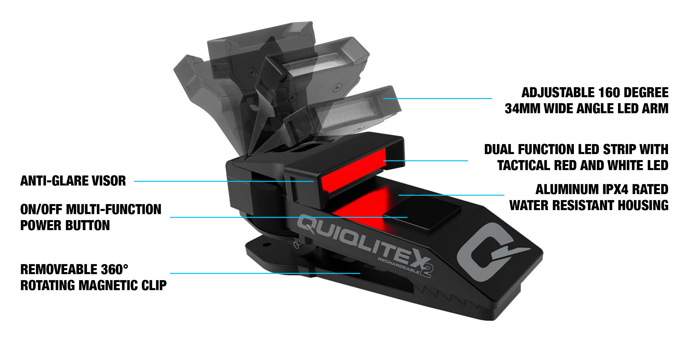 QuiqLite X2 LED Light (Red)