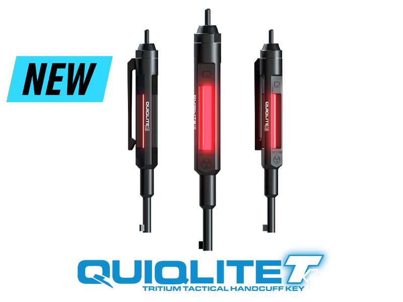 QuiqLite T1 Tactical Handcuff Key with Tritium Red